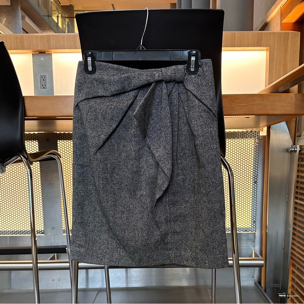 Banana Republic Grey Blended Wool Pencil Skirt